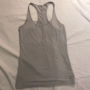 GapFit breathe racerback tank, Lt Grey, Sz XS